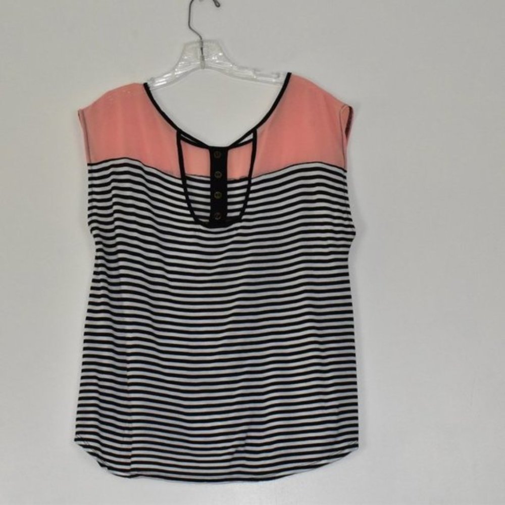 Almost Pink Sleeveless Summer Top Size L
